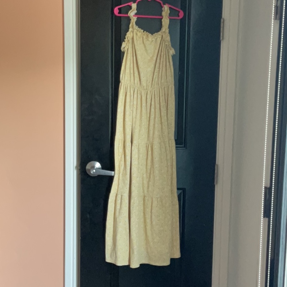 Yellow Sleeveless Maxi Dress